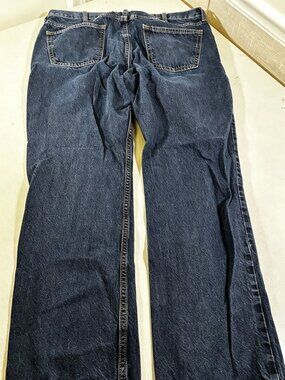 Old Navy Jeans Mens Size 38x32 Blue Relaxed Straight Rigid Denim Pants Stained